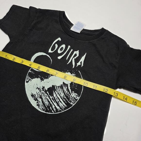 GOJIRA Wave Graphic Death Metal Kids Youth Small T-Shirt French Music - Picture 4 of 4